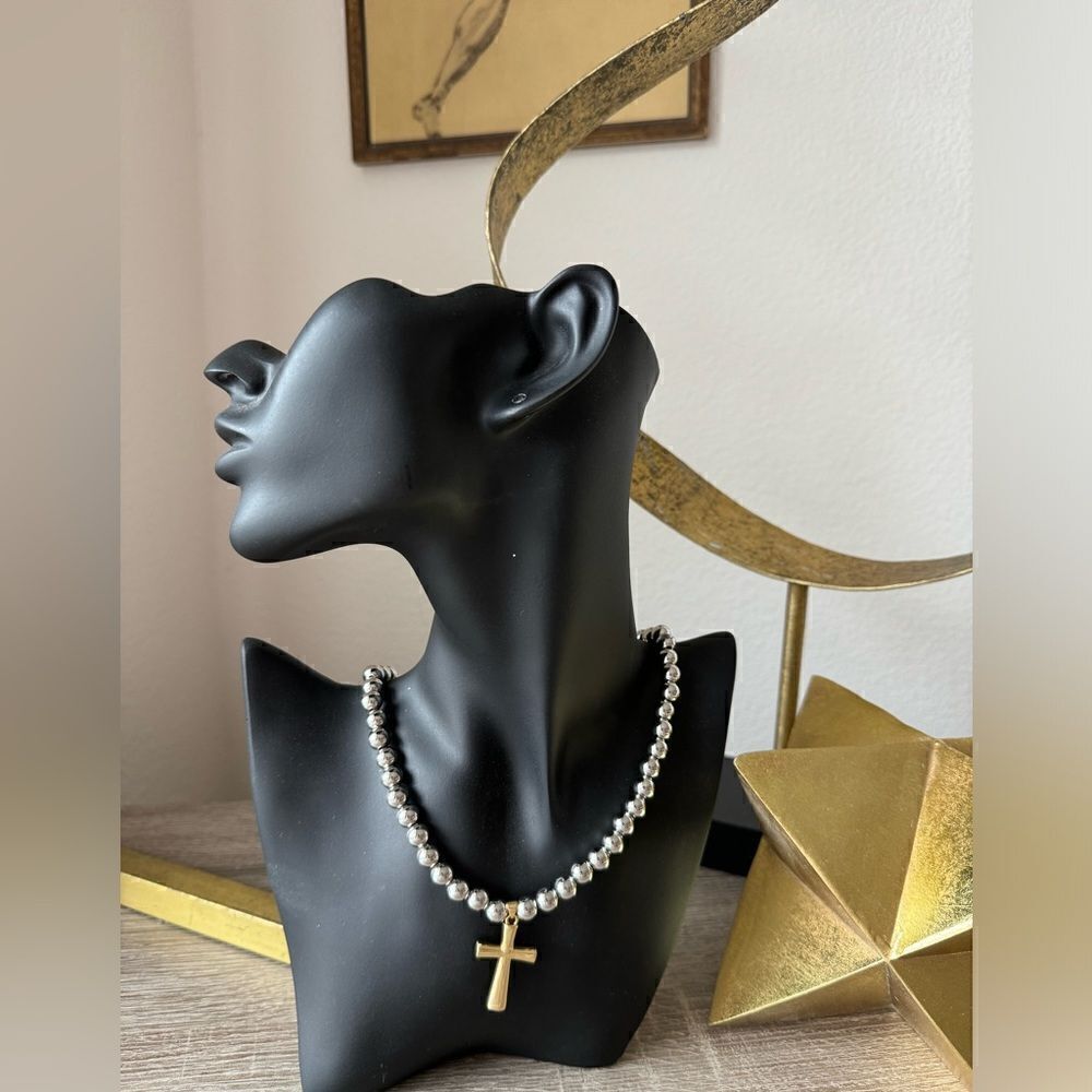 Bohemian cross necklace A987 - Picture 4 of 4